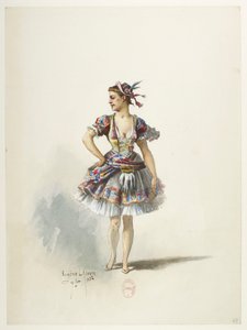 Saint-Saëns - Henry VIII - Maquettes de costumes - Lacoste - 49. Costume